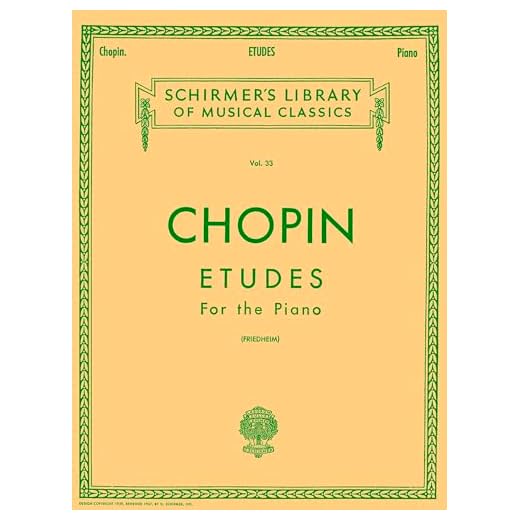 Frederic chopin : etudes - piano (Schirmer's Library of Musical Classics)