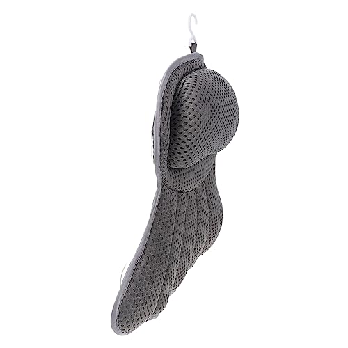 Mikinona Unique Design Fishtail Pillow Bath Pillow Bathtub Headrests Bathtub Neck Cushions and Comfortable (Grey)