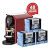 Bialetti Gioia Plus, Macchina Caffè Espresso Alluminio, 48 Capsule Incluse, Rosso