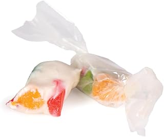 Dairy Free Jelly Nougat Candy - Chewy Jujubes Candy, Individually Wrapped White Candy, Dairy Free, Kosher and Gluten Free Candies, Vegan Friendly, Fruity, Soft and Chewy Juju Fruit Candy, One Pound, 16 Ounce.