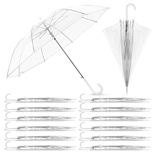 Best quality bubble umbrella 14 Pack Clear Wedding Umbrellas for Guests