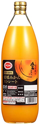 POM 愛媛みかんストレート1000ml ×6本