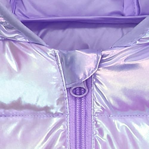 Boys Girls Hooded Puffer Vest Cute Ear Hooded Sleeveless Jacket Warm Winter Padded Gilet Waistcoat with pocket 1-6Y4