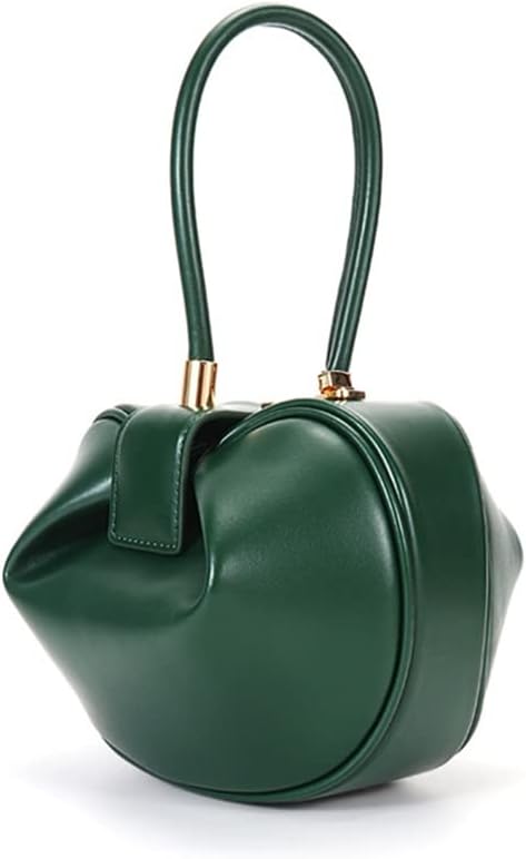 Mn&Sue Fashion Designer Women's Genuine Leather Top Handle Handbag Evening Bag Party Prom Wedding Purse | Ladies Formal Clutch