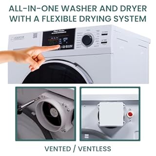 Equator All-in-One Washer Dryer VENTLESS/VENTED PET cycle 1.62cf/15lbs 110V (White)