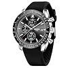 NIBOSI Watches for Men Analog Quartz Chronograph 30M Waterproof, Luminous & Date Fashion Casual Sport Business Work Dress Men's Wrist with Silicone Strap