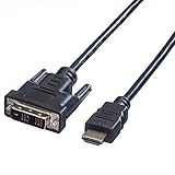 Cable de monitor apantallado con un conector DVI-D y uno HDMI