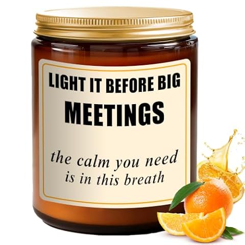 Aredenua Career Support Candle Gift, 7 oz Orange Scented Soy Candle β $8.52 (10% off)