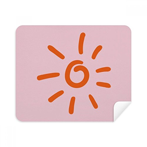 Chiffon de nettoyage pour écran de téléphone portable tactile microfibre orange lot de 2