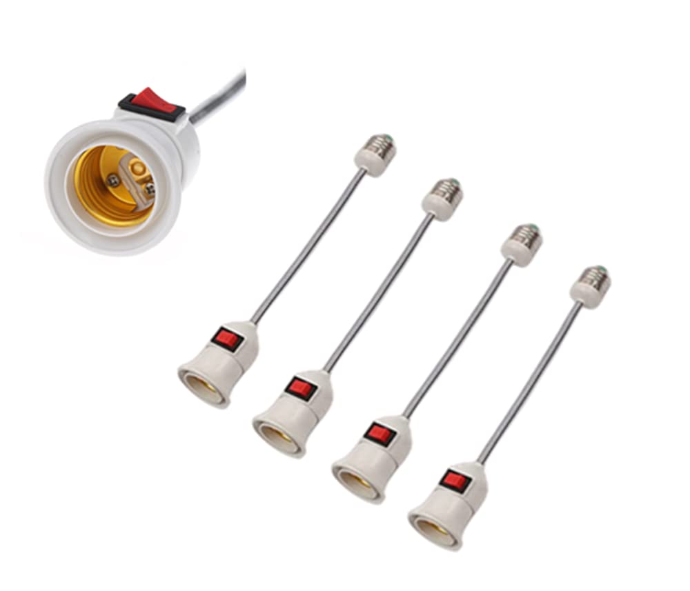 E27/E26 Light Socket Adapter, with On/Off Switch E27/E26 Wall Base Bulb