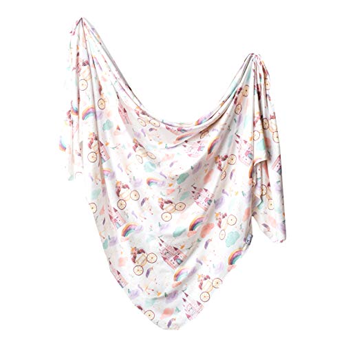 Image of Copper Pearl Large Premium Knit Baby Swaddle Receiving Blanket Enchanted