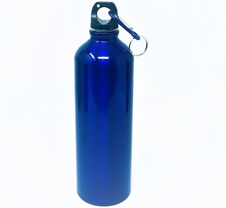 750 ml Lightweight Aluminium Water Bottle with Airtight Closure and Washable Hook