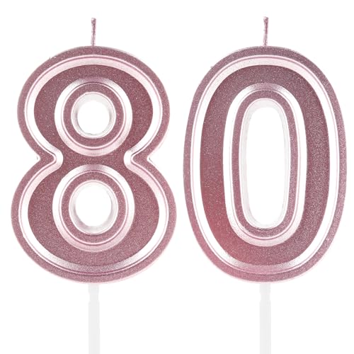FUNCANDLE 80th Birthday Candles