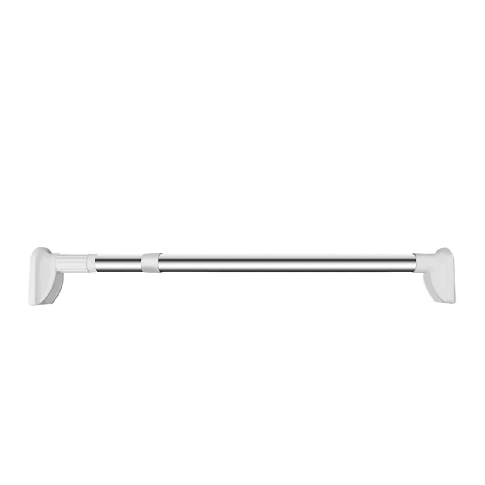 Drill-Free Adjustable Rod Hanger Telescopic No-Punch Shower Curtain Stainless Steel for Wardrobe and Cloakroom(38-56cm 25mm)