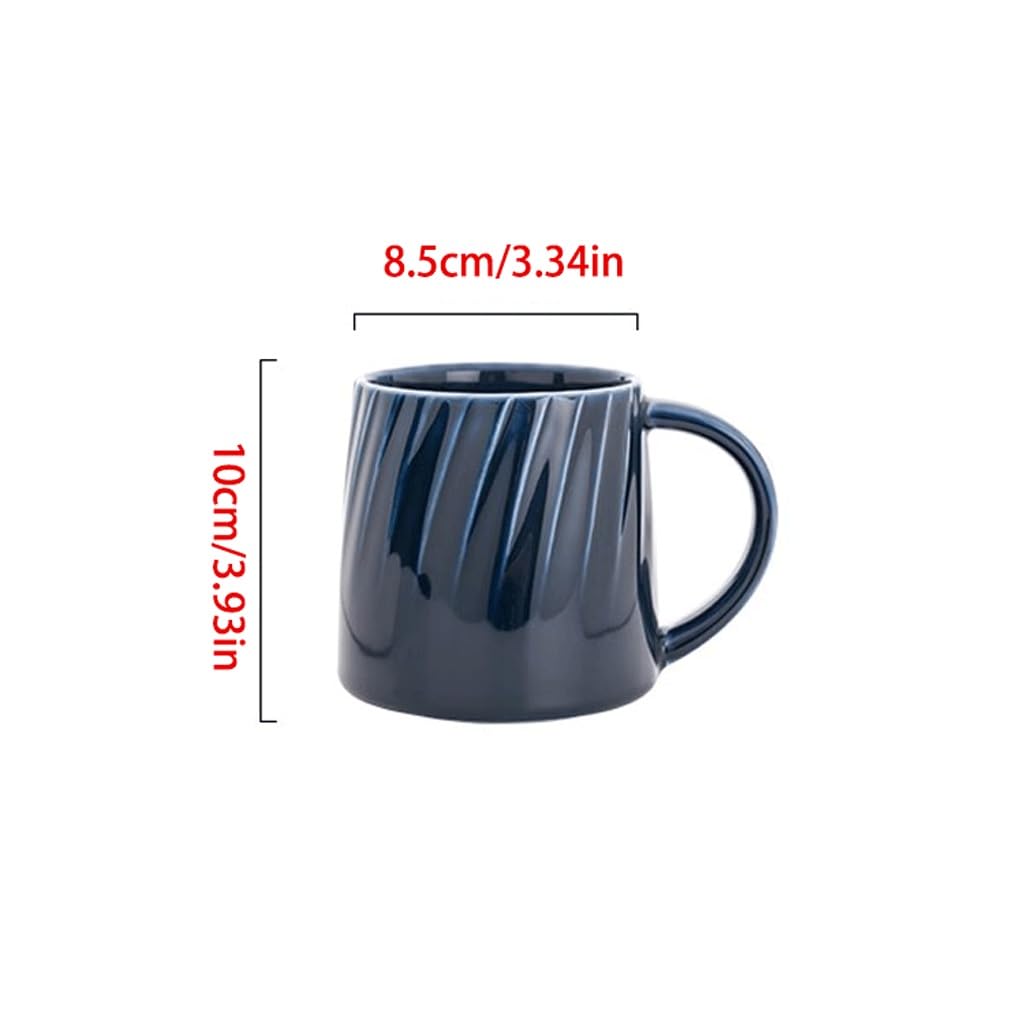 Tazas Cafe Taza De Café Cerámica Esmaltada Color Gran Capacidad Mug Cups(E)