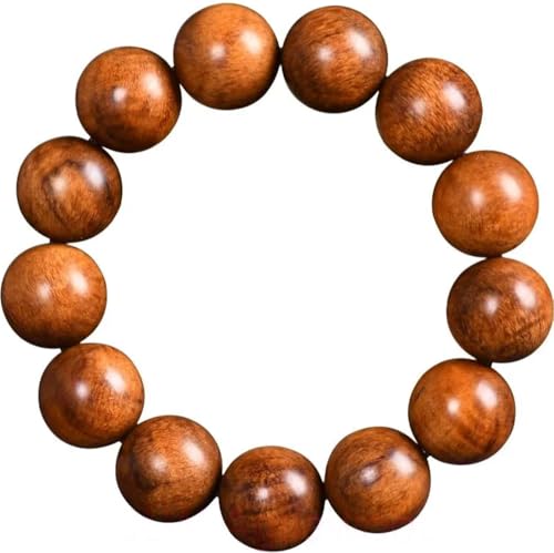 Bracelet bois d'agar indonésien contre le stress : perles de seau de prière Malas