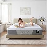 NOFFA Soft King Size Mattress，King Memory Foam Mattresses，Roll-Up Orthopedic Mattress in a Box，CertiPUR-US and OEKO-TEX Certified，Triple Support (150x200x20cm) (5FT)