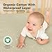 2-Pack Waterproof Crib Sheets for Girl, Boy - Organic Cotton 52X28 Fitted Crib Sheets Neutral,Crib Mattress Protector Sheets,Soft Toddler Bed Sheets,Washable Infant Fitted Baby Crib Sheets(Pine Grove)