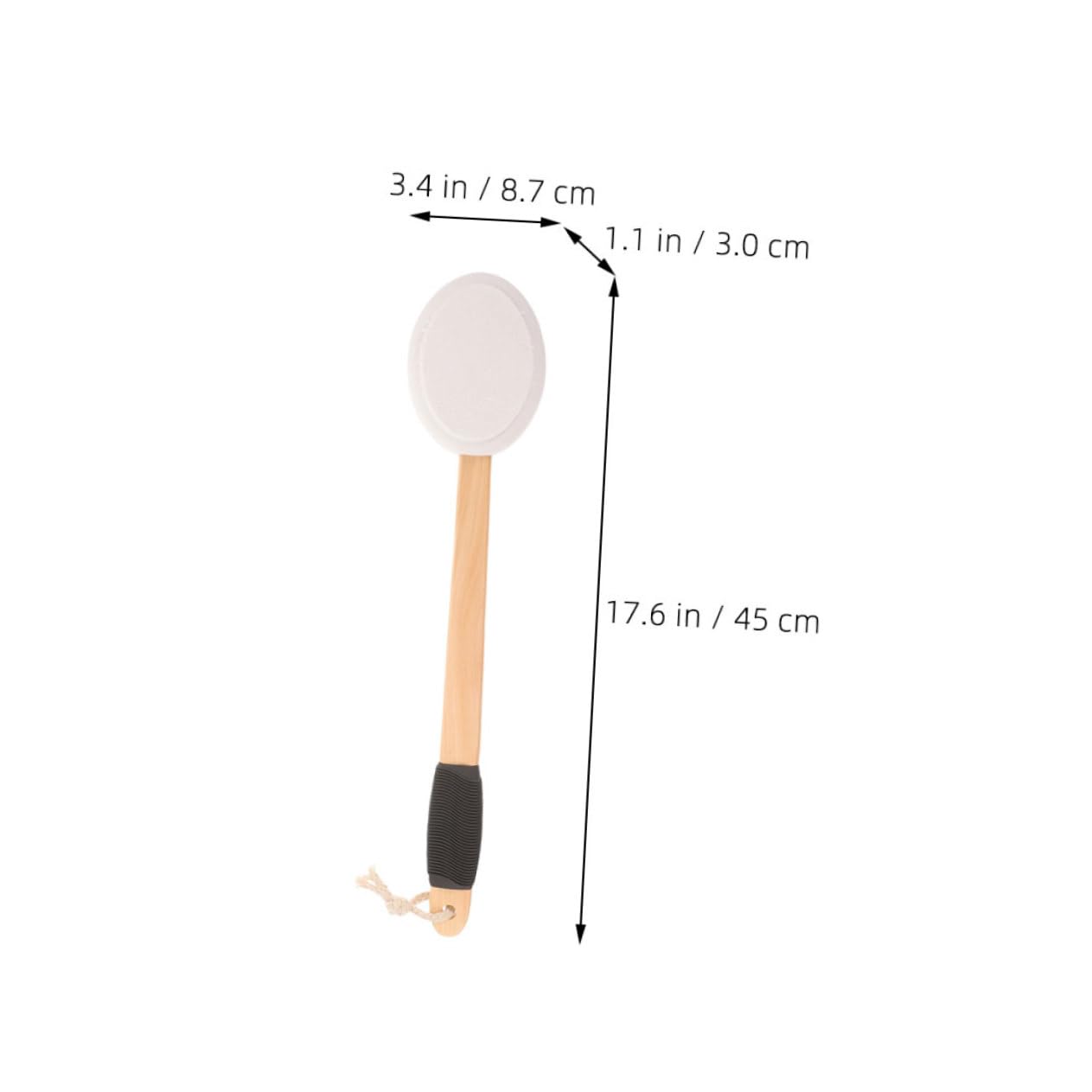 Back Lotion Applicator Set 2-Piece Long Handle Sponge for Easy Application of Cream and Sunscreen on Back for Self-Tanning and Bathing