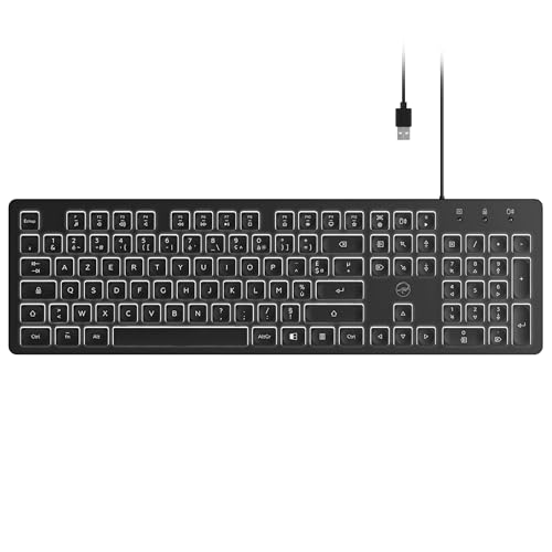 Clavier Lumineux Filaire USB AZERTY fini les fautes de frappe