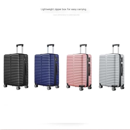 Suitcase Aluminum Frame Trolley Case Universal Wheels 24 Inch Trolley Suitcase 26 Inch Suitcase For Men And Women Suitcase Tags(Silver,20in)3