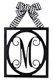 Best Friend Gift Ideas, Initial Door Hanger, Letter Monogram Door Hanger, Gift for Mom Christmas, Wooden, MANY COLORS