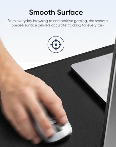 Image of Reniteco Waterproof Large Office & Gaming Mouse Pad, 31.5 inch x 11.8 inch, Black