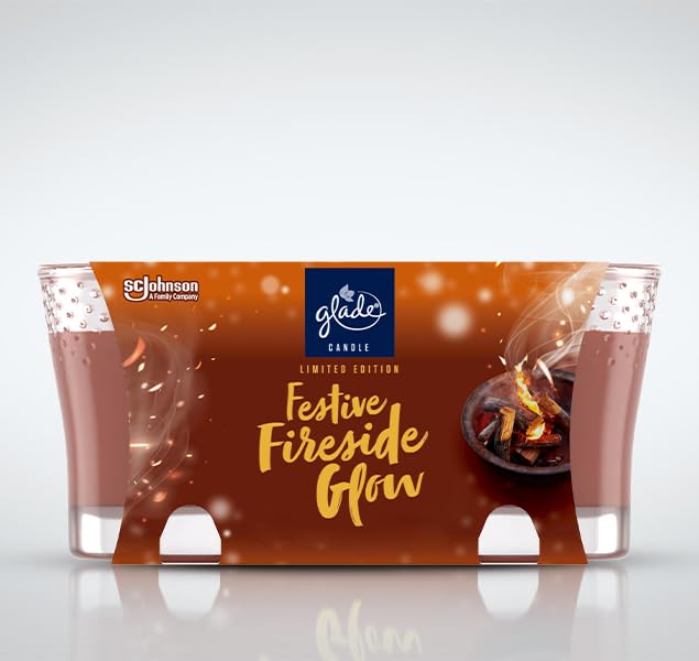 Amazon.com: Glade Festive Fireside Glow Candle Twin Pack : Home