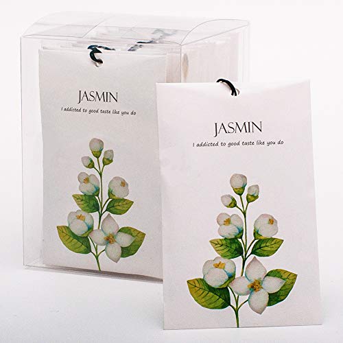 Rose Cottage 12Packs Closet Air Freshener Jasmine Scented Sachets Bags for Drawer and Closet,Sachets for Weddings 5 Scents Optional