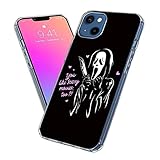 AlPhaScS Phone Case Compatible with iPhone 11 (6.1) Ghost Horror Face Scream You Like Scary Too Halloween Silicone Pure Clear Shockproof Phone Protective Cover