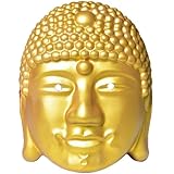 仏マスク 仮面 如来仏マスク クリエイティブ 仏頭マスク 仮面舞踏会 ハロウィン コスプレ衣装 小道具 パーティー 装飾用 ゴールド