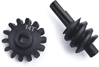 RC-Hub SCX24 Steel Gears Overdrive Differential Diff Worm Axle Gear Set for 1/24 Axial SCX24 90081 RC Crawler Car (14T)