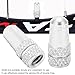 2pcs Valve Aluminum Alloy Bikes Tire Valve Dust Covers for Bikes and Mountain Bikes with Bright Colors (Silver)