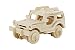 PONTE COLLECTION 3D Wooden Model Toy Kit World Puzzle Build Car Kit Wooden 3D Puzzles Build Car Kit Kids Wooden Puzzle Car Model Kits 38-pcs (Jeep)