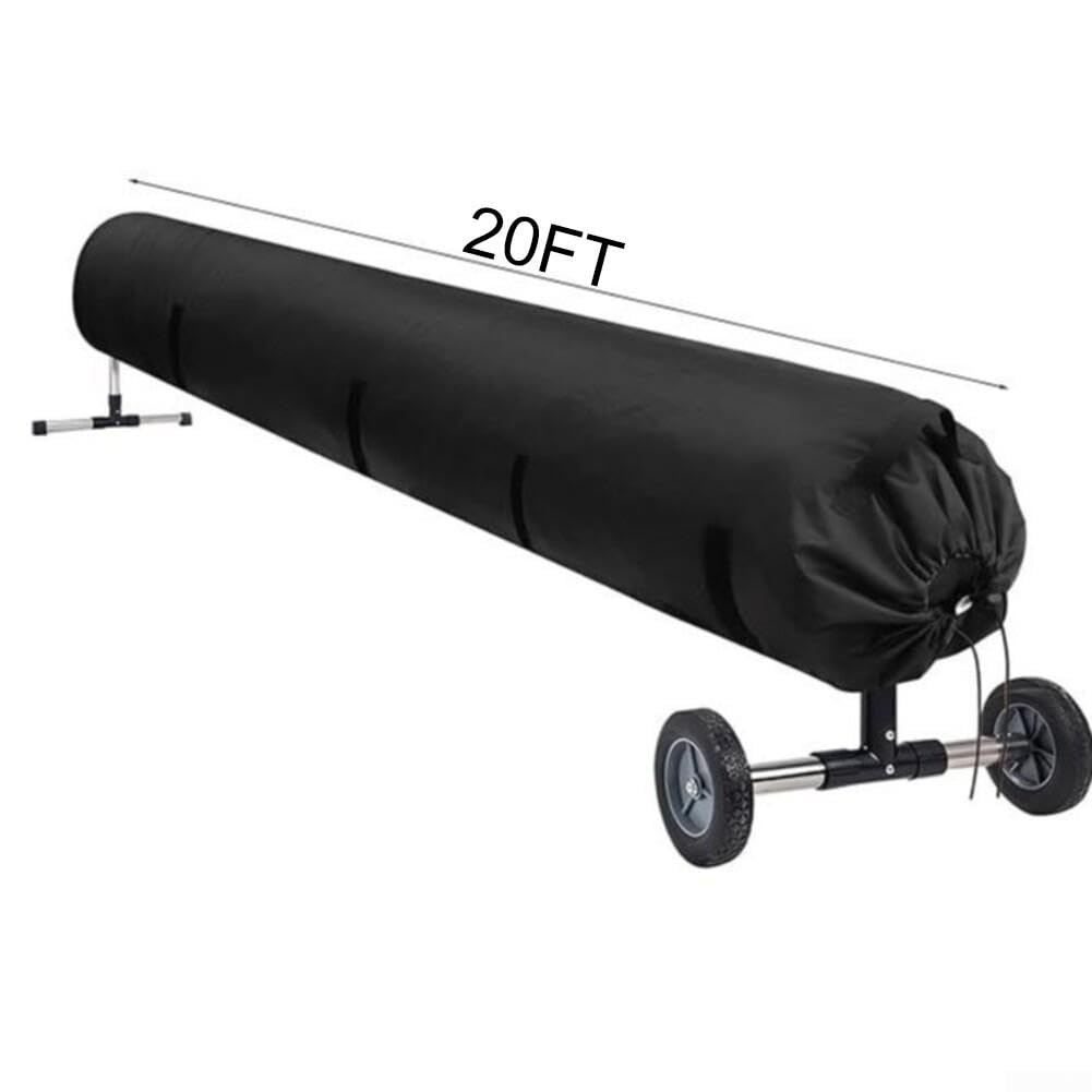 Copertura per Avvolgitore Piscina in Oxford agli Agenti Atmosferici per Teli Solari fino a 6 Metri con Cinghie di Fissaggio(20FT)