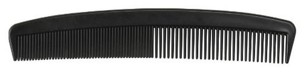 Classic Plastic Combs, Black, 5", Not Made from Natural Rubber Latex, Perfect for Hair Styling, Pack of 12