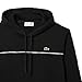 Lacoste Men's Classic Fit Logo Stripe Sweatshirt, Black, Large