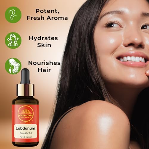 Image of Labdanum Essential Oil (Cistus ladaniferus) | Pure, Face, Skin, Hair, Diffuser, Aroma, Soap Making 30ml