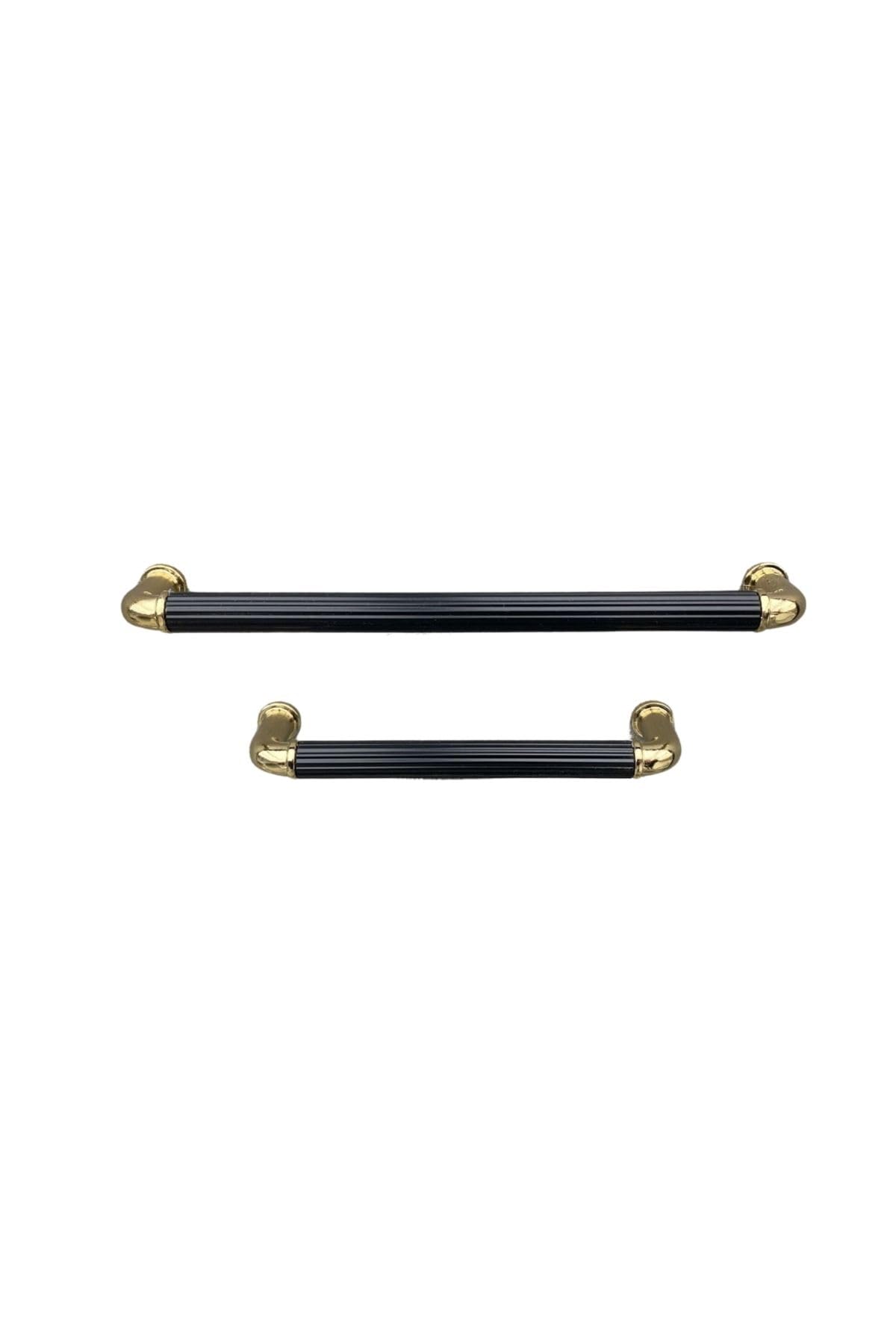 System 4682 Çizgili Modern Kulp Gold/Siyah Renk 128 Mm Çok Renkli
