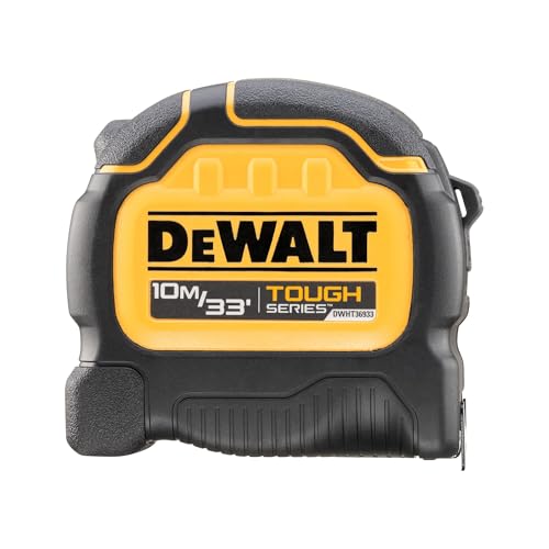 Dewalt Toughseries™ - Metro A Nastro Da 10 M (Larghezza: 32 Mm), Rivestimento Della Lama Che Fornisce Una Maggiore Durata, Alloggiamento Ultra Resiste