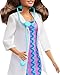 Barbie Careers Doctor Fashion Doll Wearing Removable Look with White Coat, Dress & Shoes, Plus Stethoscope Accessory