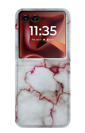 Étui cuir Motorola Razr 50 Ultra luxe protection marbre design exclusif