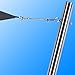 Toldoro, asta per tendone da sole, palo per gazebo, palo per vela ombreggiante in acciaio inox V2A Ø70mm, da 2,5 m di lunghezza