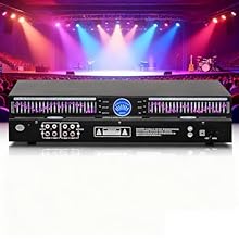 [22-Band Design]: Each channel of the equalizer has a 12-band design, with an adjustable range of ±12db for each band, frequency response: 10Hz-20kHz, allowing you to freely adjust according to your needs. Music is modified with an equaliser to enhan...