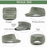 LUKIUP Czapka wojskowa, czapki wojskowe typu Cadet, czapki męskie, używany wygląd, regulowana taktyczna czapka z daszkiem, czapka dla mężczyzn, prezenty dla mężczyzn, aktywności na świeżym powietrzu