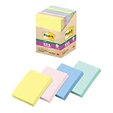 ポストイット 付箋 強粘着 ノート パステルカラー 75×50mm 90枚×5冊 656-5SSAP