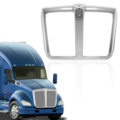 Image of Chrome Grille for Kenworth T680 2015-2022 [Grill Frame] Replacement Kenworth T680 Front Grill (No Mash)