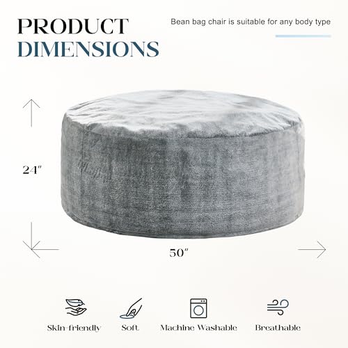 Hobestluk 5FT Memory Foam Bean Bag