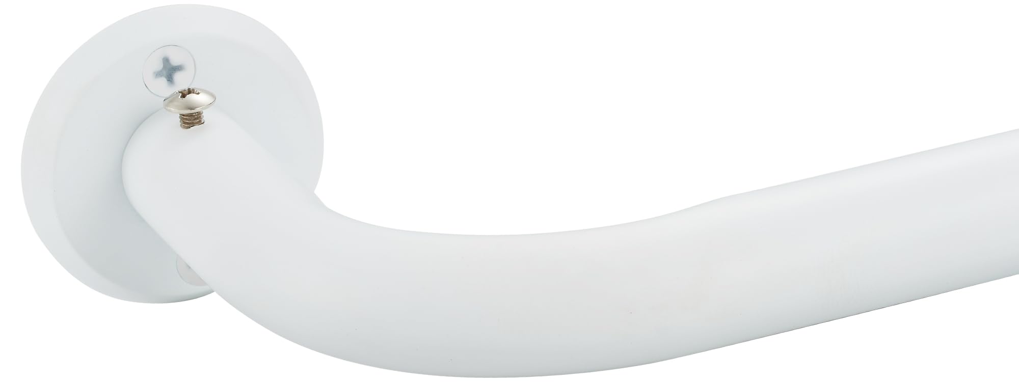 Curtain Rods for Windows, 28 to 84 Inches Wrap Around Heavy Duty Drapery Rod, 1" Wall Mounted Ceiling Mounted Curved Blackout Room Darkening Curtains Rod for Bedroom Kitchen Window, Matte White