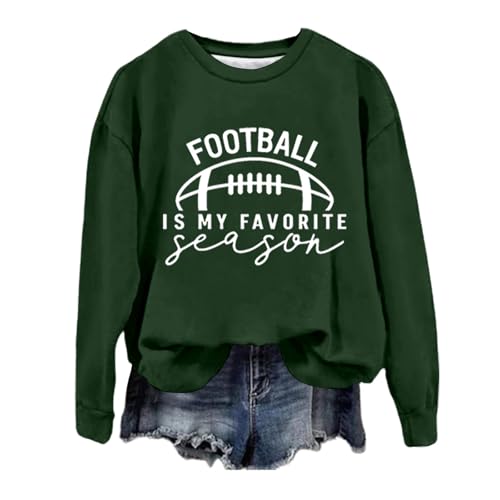 Sweatshirt femme manches longues haut chemisier ample vert fonce XXL